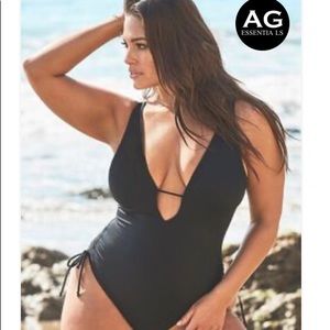 ASHLEY GRAHAM A-LIST PLUNGE ONE PIECE SWIMSUIT 12